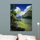 View From Across Cook's Bay With Sailboat Moored Wall Mural