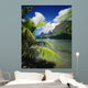 View From Across Cook's Bay With Sailboat Moored Wall Mural