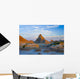 A Red Sunrise Illuminates The Hills In Badlands National Park Wall Mural
