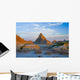 A Red Sunrise Illuminates The Hills In Badlands National Park Wall Mural