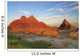 A Red Sunrise Illuminates The Hills In Badlands National Park Wall Mural