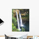 Hawaii, Kauai, Wailua Falls Surrounded By Foliage Wall Mural