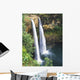 Hawaii, Kauai, Wailua Falls Surrounded By Foliage Wall Mural