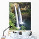 Hawaii, Kauai, Wailua Falls Surrounded By Foliage Wall Mural