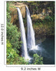 Hawaii, Kauai, Wailua Falls Surrounded By Foliage Wall Mural