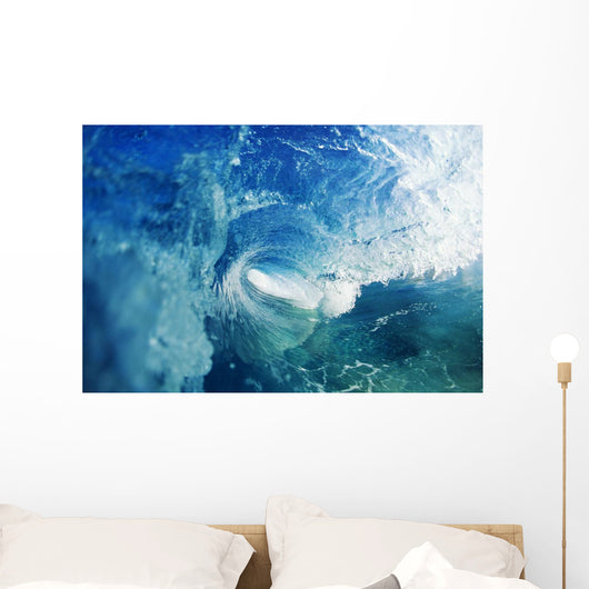 View From Inside Tube Of Inside Of Wave Wall Mural
