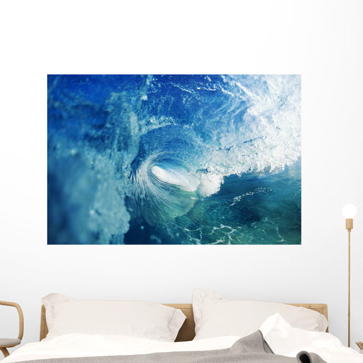 View From Inside Tube Of Inside Of Wave Wall Mural