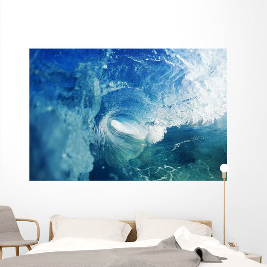 View From Inside Tube Of Inside Of Wave Wall Mural