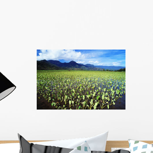 Scenic Mountains And Blue Sky Wall Mural