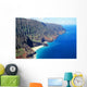 Hawaii, Kauai, Napali Coast Aerial Along Rugged Cliffs Wall Mural
