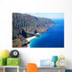 Hawaii, Kauai, Napali Coast Aerial Along Rugged Cliffs Wall Mural