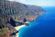 Hawaii, Kauai, Napali Coast Aerial Along Rugged Cliffs Wall Mural