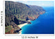 Hawaii, Kauai, Napali Coast Aerial Along Rugged Cliffs Wall Mural