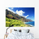 Hawaii, Kauai, Napali Coast, Kalalau Valley, Secluded Beach Wall Mural