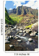 Stream Coming Down From The Kalalau Mountains Wall Mural