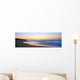 Hawaii, Kauai, Polihale Beach At Sunset, Yellow And Pink Sky Wall Mural