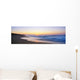 Hawaii, Kauai, Polihale Beach At Sunset, Yellow And Pink Sky Wall Mural