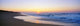 Hawaii, Kauai, Polihale Beach At Sunset, Yellow And Pink Sky Wall Mural