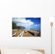 Hawaii, Oahu, Waiahole, Outrigger Canoes On Beach, Turquoise Water Wall Mural