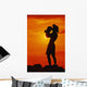 Fiery Orange Sky Wall Mural
