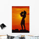 Fiery Orange Sky Wall Mural
