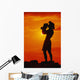 Fiery Orange Sky Wall Mural