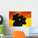 Fiery Orange Sky Wall Mural