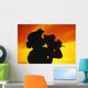 Fiery Orange Sky Wall Mural
