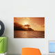 Sunburst From Behind Clouds Wall Mural