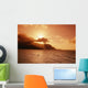 Sunburst From Behind Clouds Wall Mural
