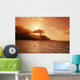 Sunburst From Behind Clouds Wall Mural