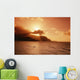 Sunburst From Behind Clouds Wall Mural