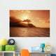 Sunburst From Behind Clouds Wall Mural