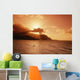 Sunburst From Behind Clouds Wall Mural