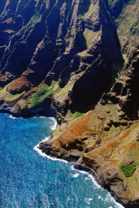Hawaii, Kauai, Aerial View Of Napali Coastline Wall Mural