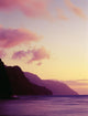 Hawaii, Kauai, Na Pali Coast At Dusk From Haena Beach Wall Mural