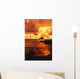 Hawaii, Maui, Hana, Gorgeous Orange And Yellow Sunrise Over The Ocean Wall Mural