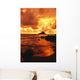 Hawaii, Maui, Hana, Gorgeous Orange And Yellow Sunrise Over The Ocean Wall Mural