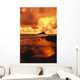 Hawaii, Maui, Hana, Gorgeous Orange And Yellow Sunrise Over The Ocean Wall Mural