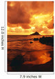 Hawaii, Maui, Hana, Gorgeous Orange And Yellow Sunrise Over The Ocean Wall Mural