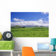 View Of Snowcapped Mauna Kea From Lush Rolling Hills Below Wall Mural