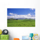 View Of Snowcapped Mauna Kea From Lush Rolling Hills Below Wall Mural