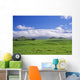 View Of Snowcapped Mauna Kea From Lush Rolling Hills Below Wall Mural