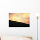Hawaii, Couple Running Along A Hill At Sunset Wall Mural