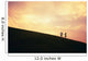 Hawaii, Couple Running Along A Hill At Sunset Wall Mural