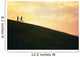 Hawaii, Couple Running Along A Hill At Sunset Wall Mural