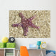 Close-Up Of Purple Starfish Seen Through Crystal Clear Rippling Water Wall Mural