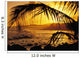 Hawaii, Kauai, Poipu, Tropical Sunset With Palm Fronds Wall Mural