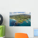 Hawaii, Maui, Aerial Of Kapalua Resort Along The Ocean Wall Mural