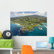 Hawaii, Maui, Aerial Of Kapalua Resort Along The Ocean Wall Mural
